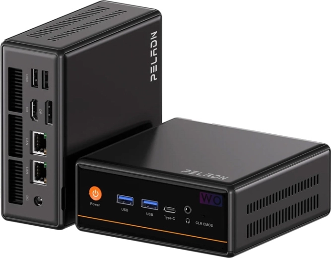 Mini PC Peladn WO4 AMD Ryzen 5 5600H protsessoriga, 16 GB RAM-i ja 512 GB SSD-ga