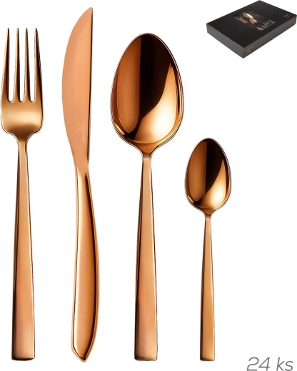 Orion Copperi vasest söögiriistade komplekt 6 inimesele – 24 tk
