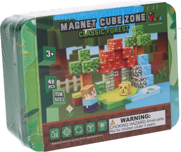 Magnetic building set Magnet Cube Zone Classic Forest 48 pieces