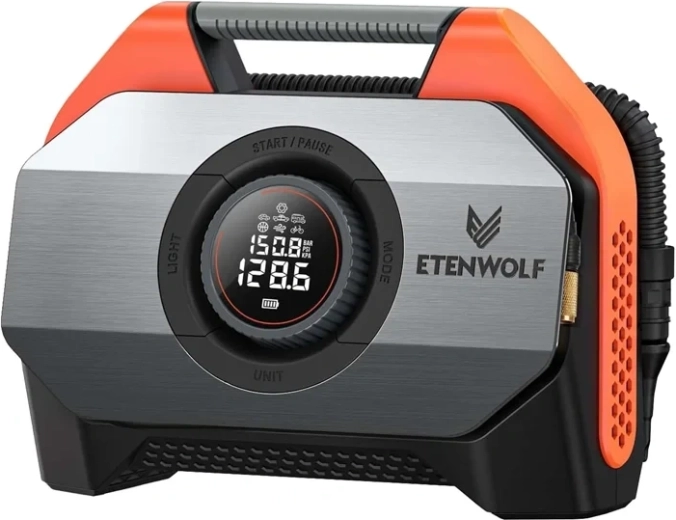 Etenwolf S6 autokompressor 19 200 mAh akuga, 11,03 bar, oranž