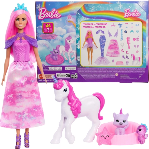 Barbie Dreamtopia advendikalender nuku ja aksessuaaridega – 24 üllatust