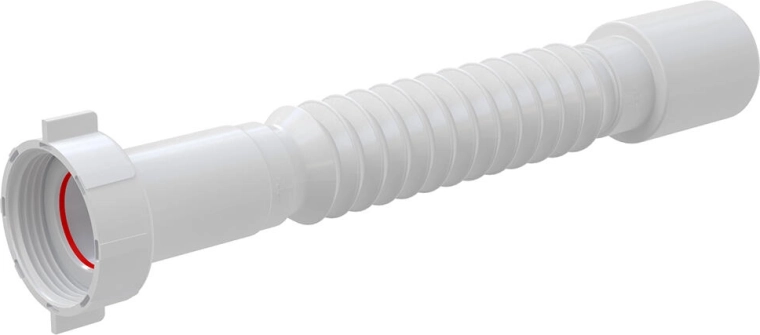 Painduv ühendus 5/4" x 40 mm, reguleeritav polüpropüleenist äravooluvoolik