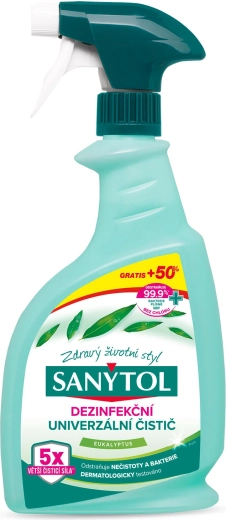 SANYTOL universaalne desinfitseeriv puhastusvahend spreis eukalüpt 500 ml + 50% tasuta