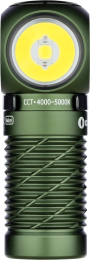 Pealamp ja EDC-taskulamp OLIGHT Perun 2 Mini OD Green punase valgusega