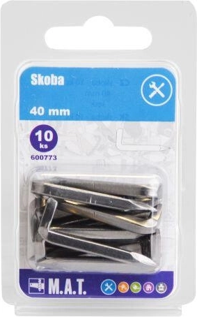 Klamber 40 mm läikiv (10 tk)