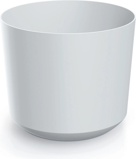 Valge plastikust lillepott TUBO 58 cm