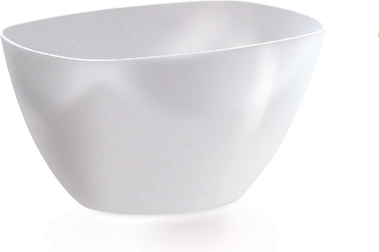 Plastist alus orhideedele Coubi Orchid 19,8 cm, valge