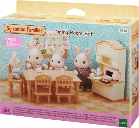 Maa söögituba SYLVANIAN FAMILIES – mängukomplekt mööbli ja tarvikutega