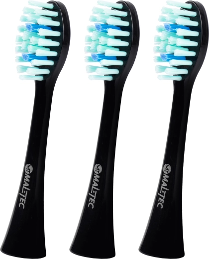 Vahetatavad otsikud sonilisele hambaharjale TOOTHIE X1, mustad, 3 tk