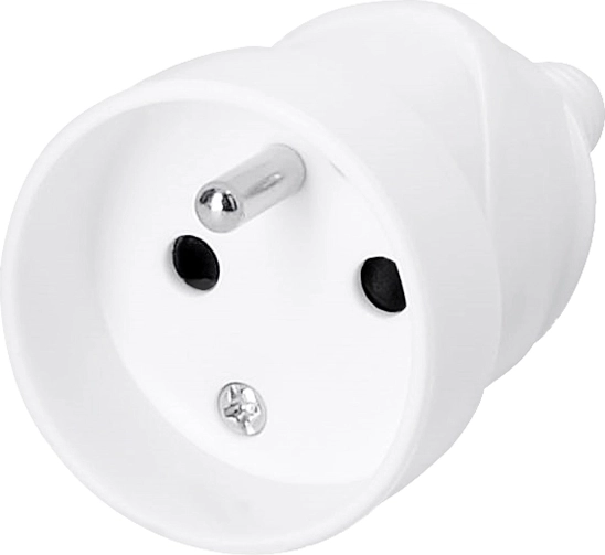 Solight sirge pistik (pistikupesa pistik) IP20 valge – 1 tk
