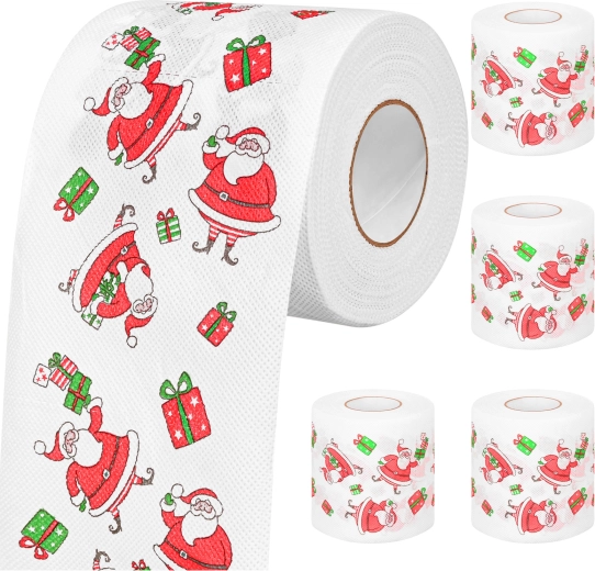 Jõuluteemaline tualettpaber Santa Clause'i motiiviga Ruhhy – 4 tk