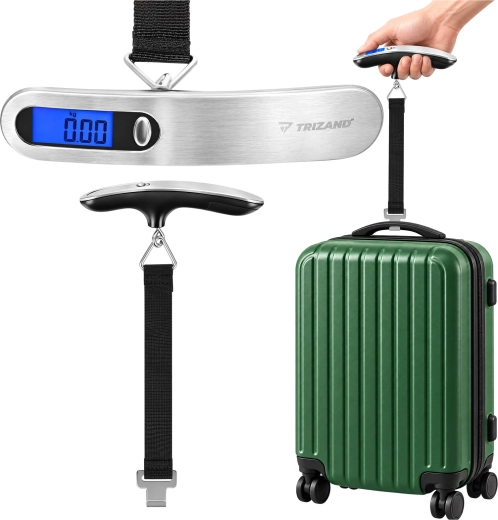 Trizandi riputatav digitaalne pagasikaal, 50 kg