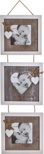 Riputatav fotoraam Solid Heart 3 foto jaoks