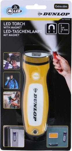 Taskulamp DUNLOP 2× LED-iga magnetiga
