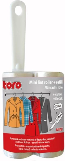 Puhastav isekleepuv mini rull asendusrulliga 2,8 × 7,5 cm