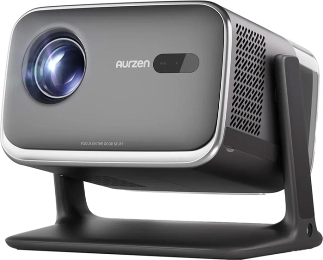 AURZEN Boom mini – compact smart projector with Google TV and Full HD