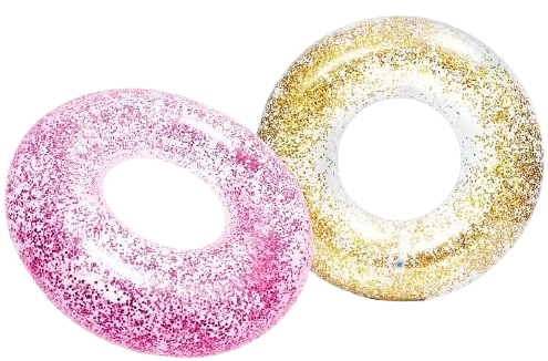 INTEX Sparkling Glitter sädelev täispuhutav ujumisrõngas 107 cm