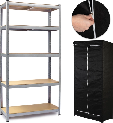Metallist riiul 180 × 90 × 40 cm tasuta kattega Humberg