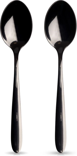 Mustad roostevabast terasest teelusikad BLACK, 2 tk