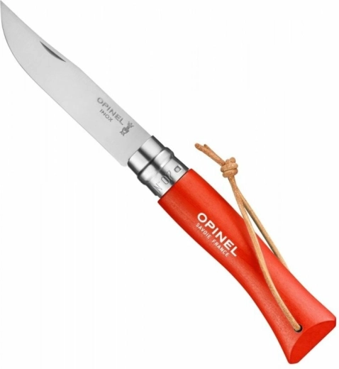 Opinel N°07 Trekking oranž taskunuga, pöögipuit