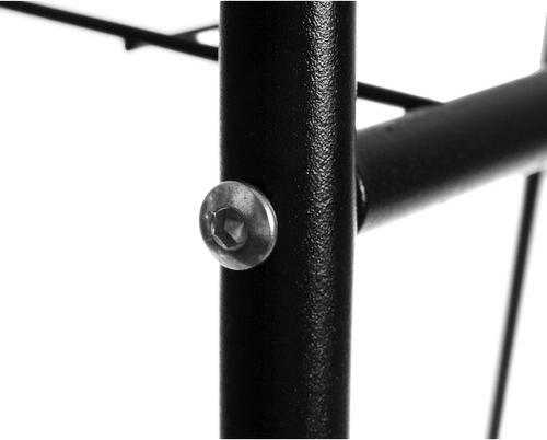 Sturdy metal construction for stable support