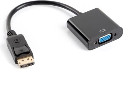 DisplayPort–VGA 15-pin adapter, isane–emane, 10 cm, must