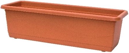 Plastic planter LOBELIA 60 cm terracotta