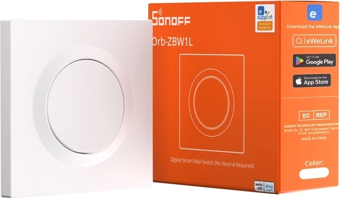 Nutikas seinalüliti ZigBee SONOFF ZBMINIL2-E ilma nulljuhtmeta