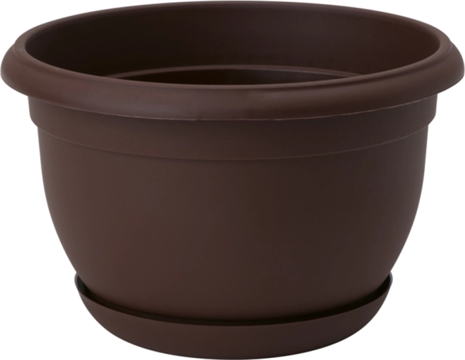Lillepott Malta 19 cm pruun plastik