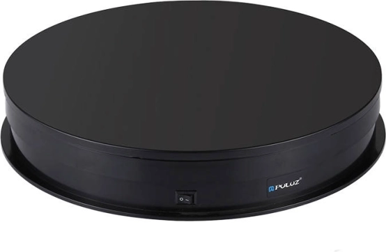Electric Rotating Stand Puluz with Display 30 cm USB Black