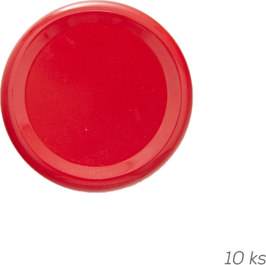 Metal lid TO 53 red 10 pcs
