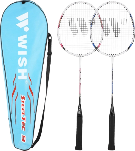 Badmintonireketite komplekt WISH Steeltec 9