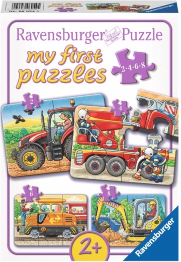 Ravensburger minu esimesed pusled Transpordimasinad 4in1 (2, 4, 6, 8 tükki)