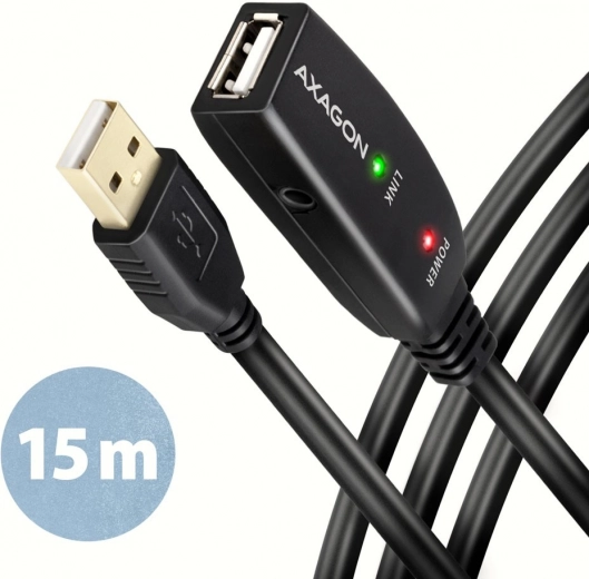 Aktiivne USB 2.0 pikenduskaabel AXAGON ADR-215 15 m