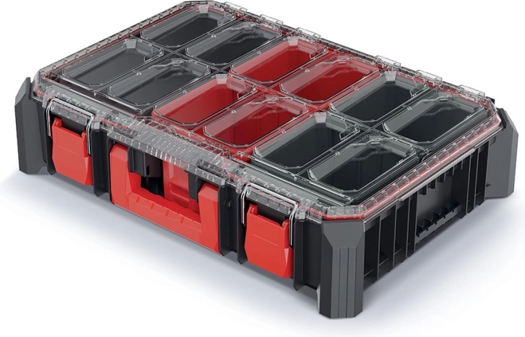 Modulaarne plastist tööriistaorganisaator MSX 54,3 × 36,8 × 12,6 cm, must