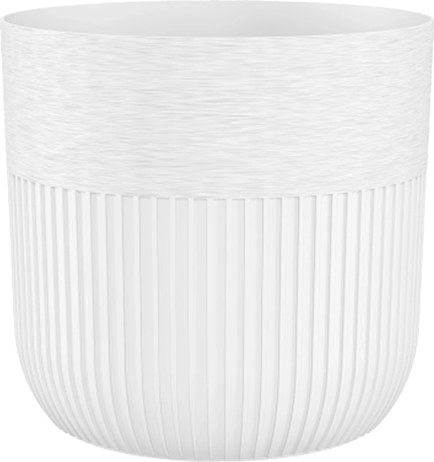 Plastist lillepotikate LUCA 22 cm, valge