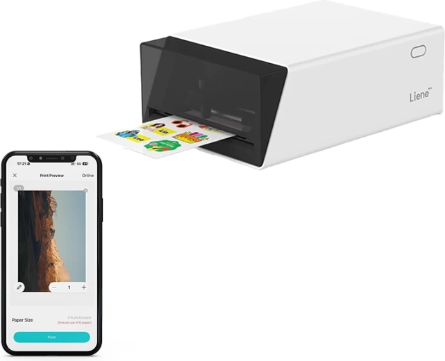 Portable photo printer and sticker cutter Liene PixCut 2-in-1