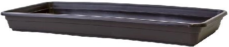 Plastic Saucer for Planter Box Lobelia 50 cm Brown