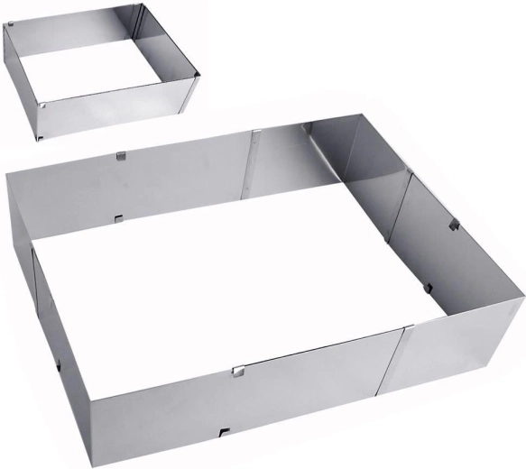 Reguleeritav terasest küpsetusvorm 24–46 × 20–38 cm
