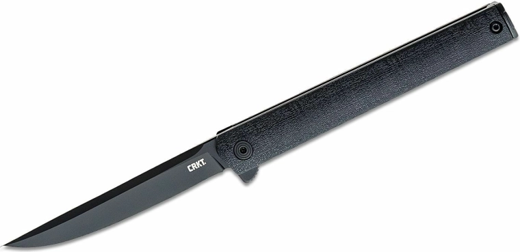 Taskunuga CRKT CEO Flipper Black, üleni must, tera 8,5 cm, GRN