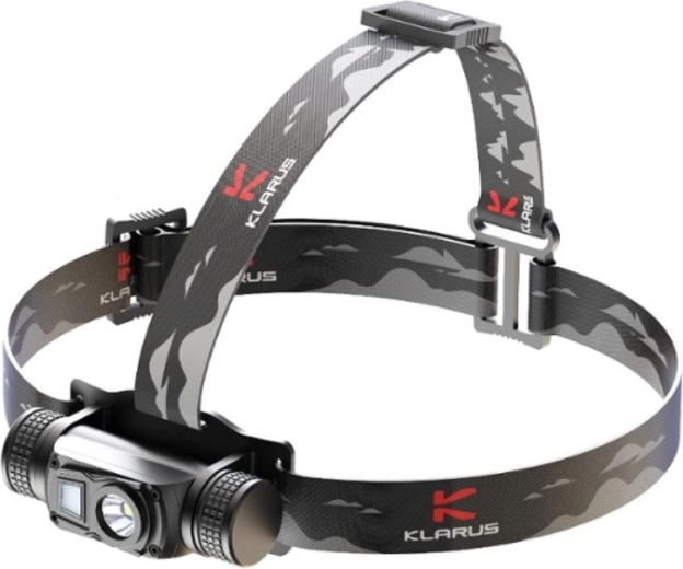 Klarus HL1 kahe LED-iga pealamp, 1200 lm, USB-laadimine, 18650 2600 mAh aku