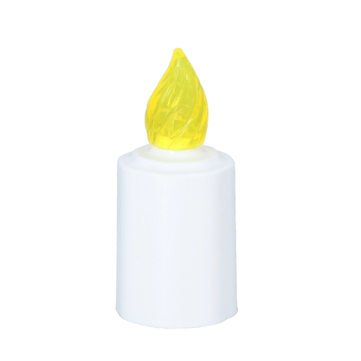 Realistic flickering flame and warm white light
