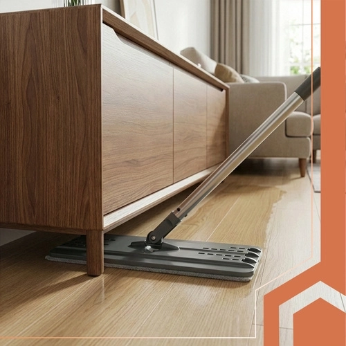 360° rotating head and low profile for cleaning under furniture