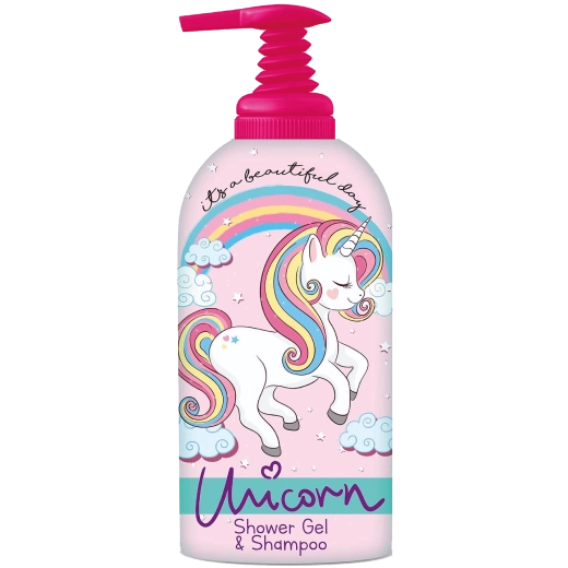 Unicorn laste dušigeel ja šampoon 2-ühes 1 l