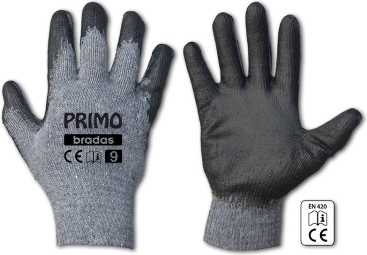 Kaitsekindad PRIMO lateksiga, suurus 10 (XL)
