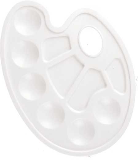 Plastist (UH) värvipalett valge 23 × 17 cm