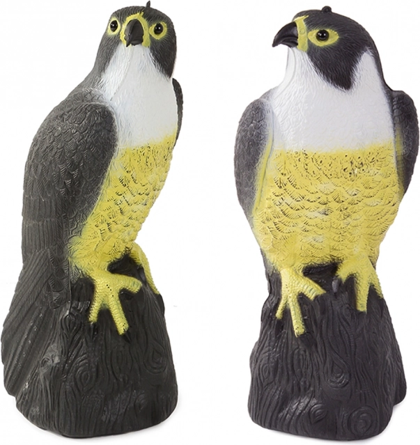 Falcon bird and rodent repeller, realistic decoy for garden and balcony