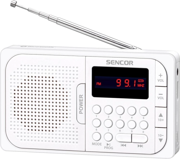 Bluetoothiga kaasaskantav raadio Sencor SRD 216 WH