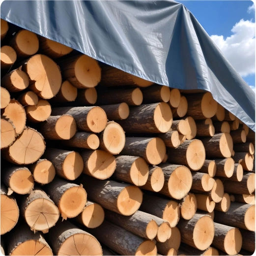 100% waterproof protection for wood, machinery, and cargo
