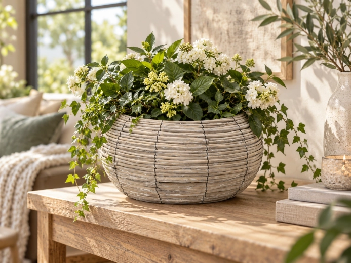 Natural woven look